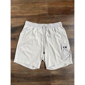 Nike Sportswear Modern Essential Utility Cargo Shorts Mens Size XL Light Grey